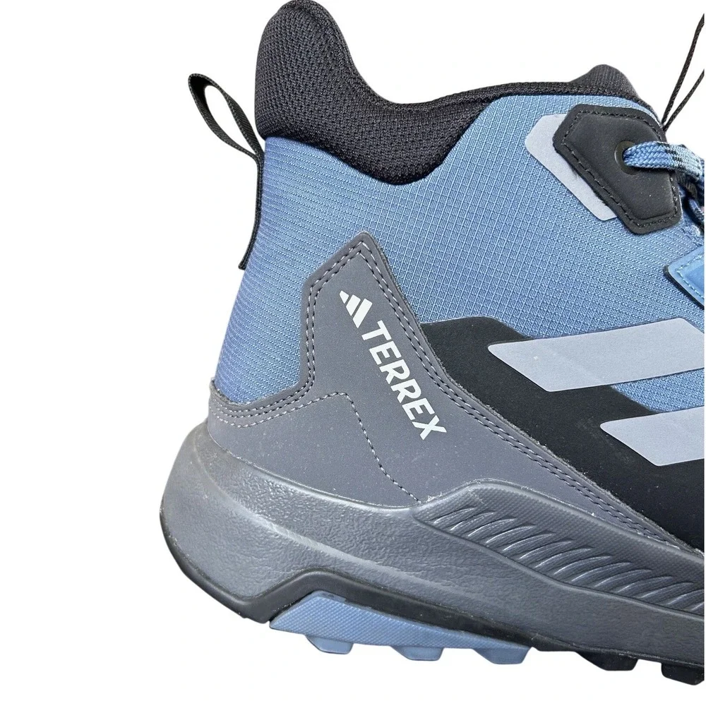 Adidas Terrex Anoka Rain.Rdy Mens Blue Grey Waterproof‎ Hiking Boots Mid Top
